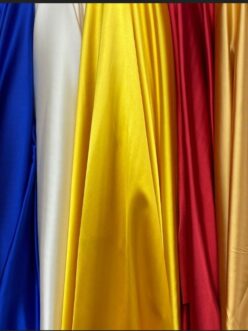 Soft Silky Stretch Charmeuse Satin, thin, softly drapes, Sells by the Yard, Many Colors, Soft, Shiny & light Weight.